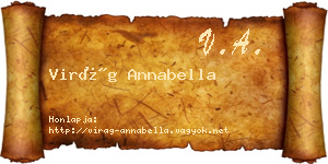 Virág Annabella névjegykártya